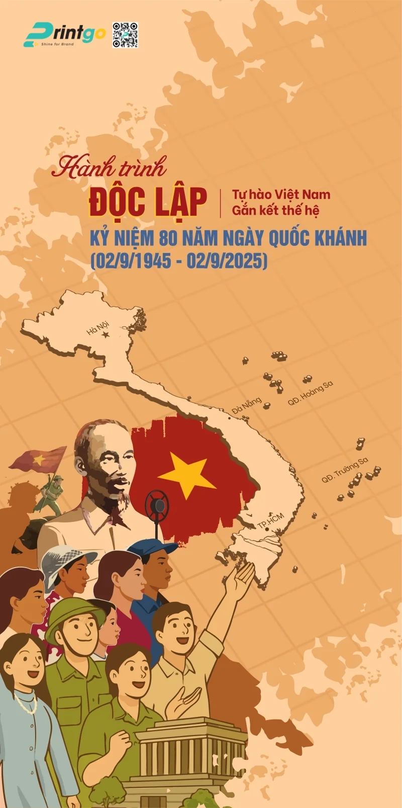 Bộ hình nền điện thoại kỷ niệm 80 năm Quốc Khánh Việt Nam - “Hành trình Độc lập”