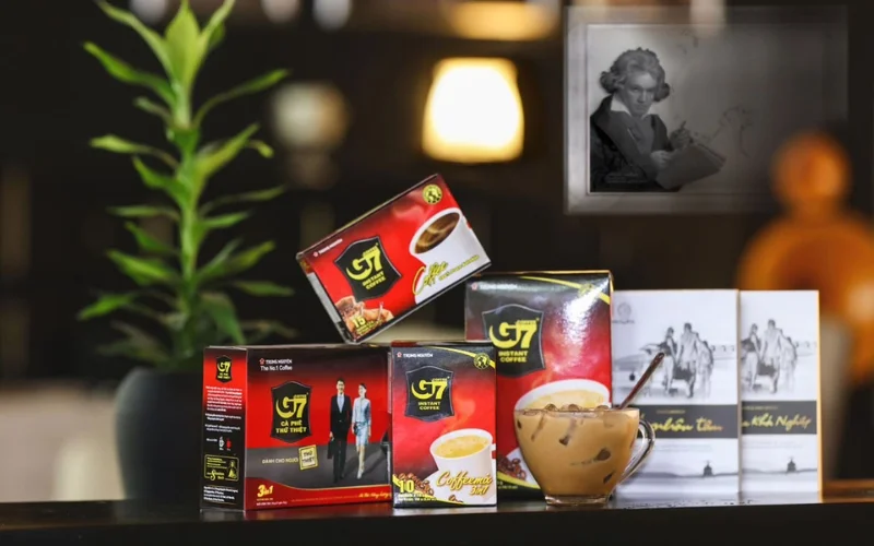 Thiết kế bao bì cà phê dạng hộp giấy 