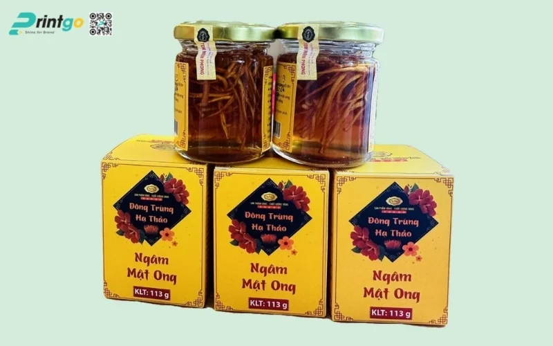 Mẫu in tem niêm phong nông sản nổng bật