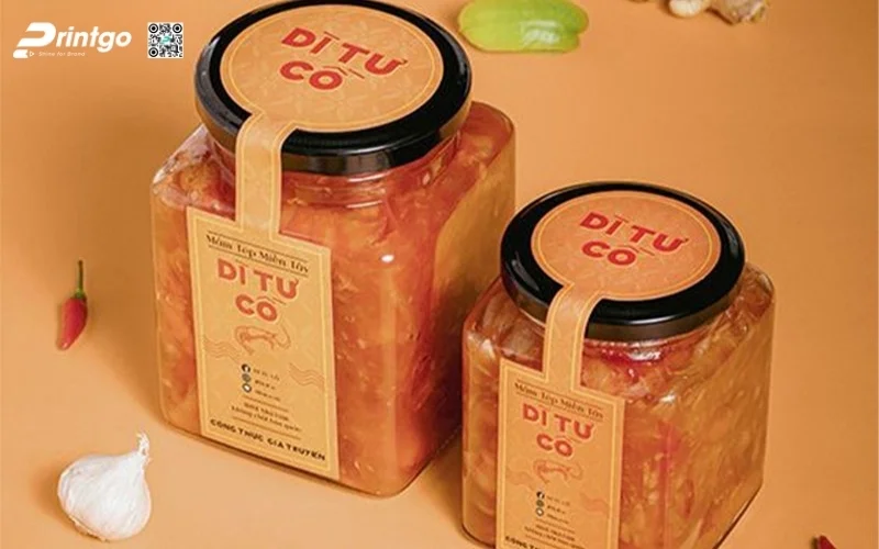 Mẫu in tem niêm phong nông sản nổng bật