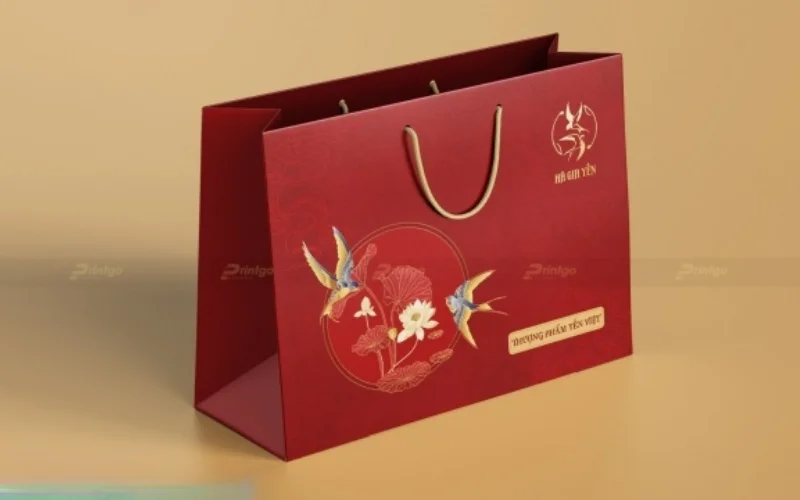 Túi đựng bánh trung thu bằng giấy ivory