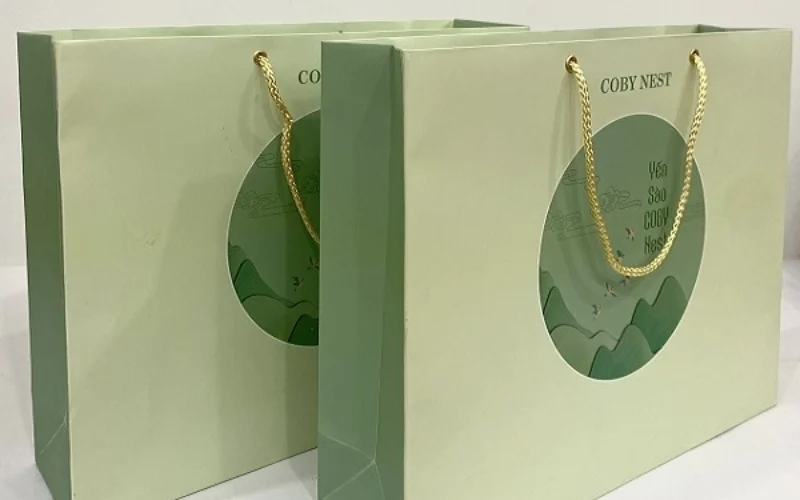 Túi đựng bánh trung thu bằng giấy ivory