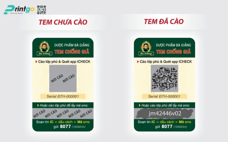 Chất liệu giấy in tem phủ cào Chất liệu giấy in tem phủ cào