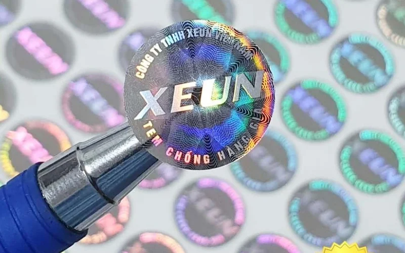Mẫu in tem niêm phong dạng hologram - hologram 3D