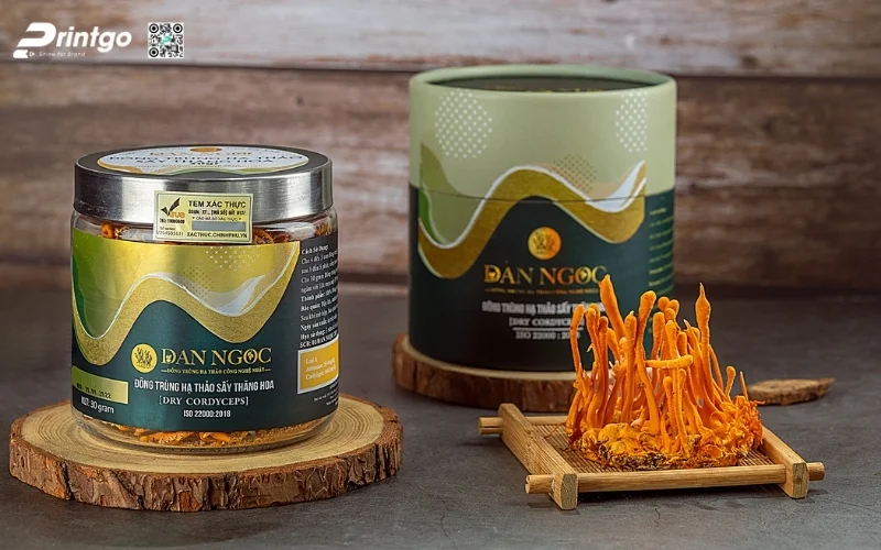 Mẫu in tem niêm phong nông sản nổng bật