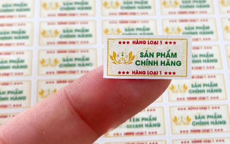 Mẫu in tem niêm phong decal vỡ hình chữ nhật - tròn - elip 