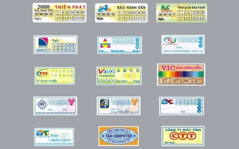 Tem niêm phong hộp đựng nông sản dạng
