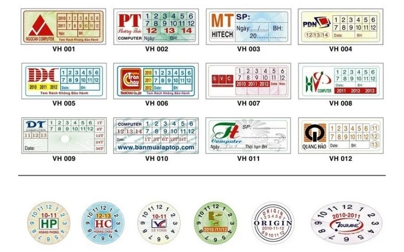 Tem niêm phong hộp đựng nông sản dạng