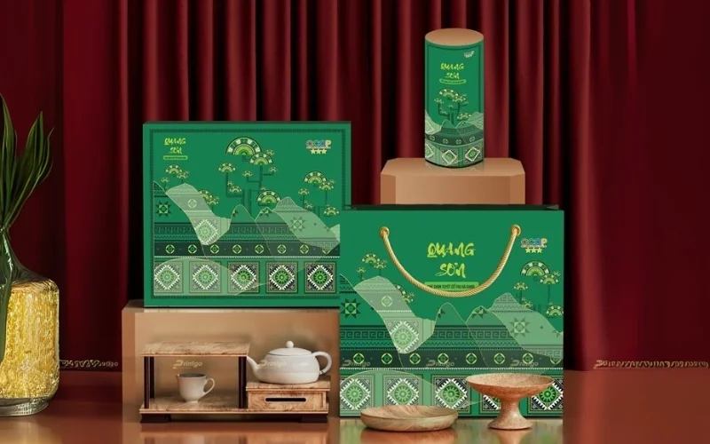 Mẫu in túi đựng hộp trà cao cấp Ivory, Couche, Duplex Mẫu in túi đựng hộp trà cao cấp Ivory, Couche, Duplex
