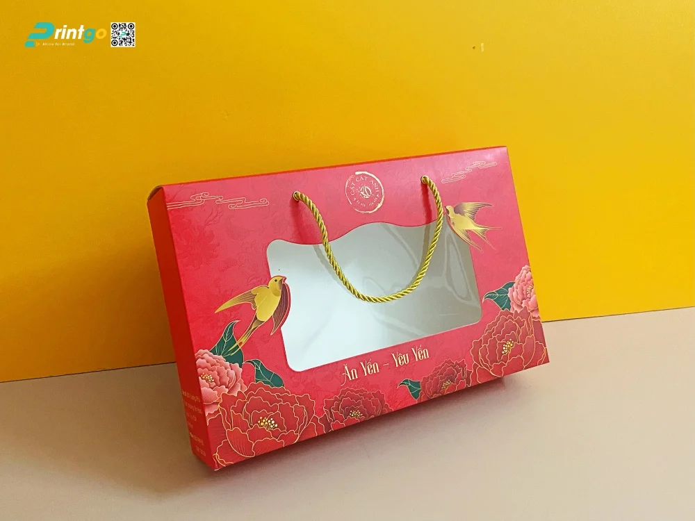 Hộp đựng yến chưng Cát Cát Anh đựng 10 hũ yến chưng