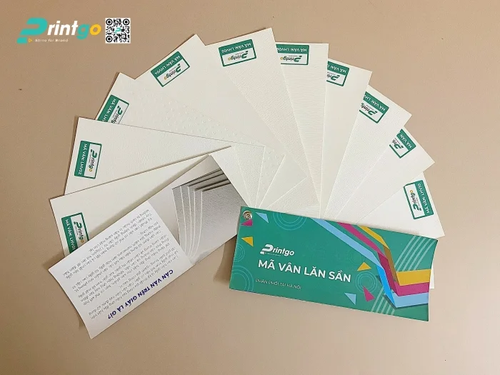 Mẫu cán vân trên giấy tại xưởng miền Bắc của Printgo
