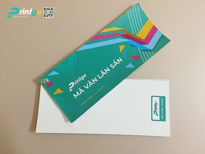Mẫu cán vân trên giấy tại xưởng miền Bắc của Printgo - LHV01