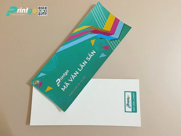 Mẫu cán vân trên giấy tại xưởng miền Bắc của Printgo - LHV05