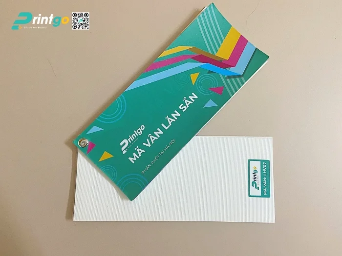 Mẫu cán vân trên giấy tại xưởng miền Bắc của Printgo - LHV07