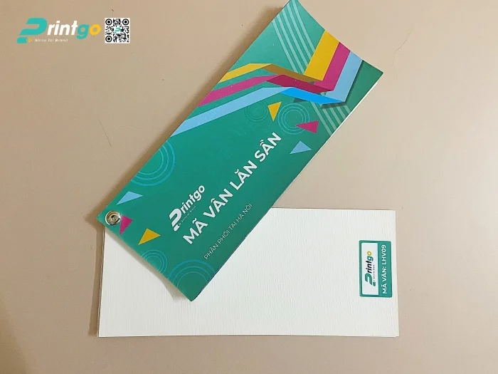 Mẫu cán vân trên giấy tại xưởng miền Bắc của Printgo - LHV9