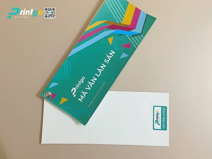Mẫu cán vân trên giấy tại xưởng miền Bắc của Printgo - LHV10