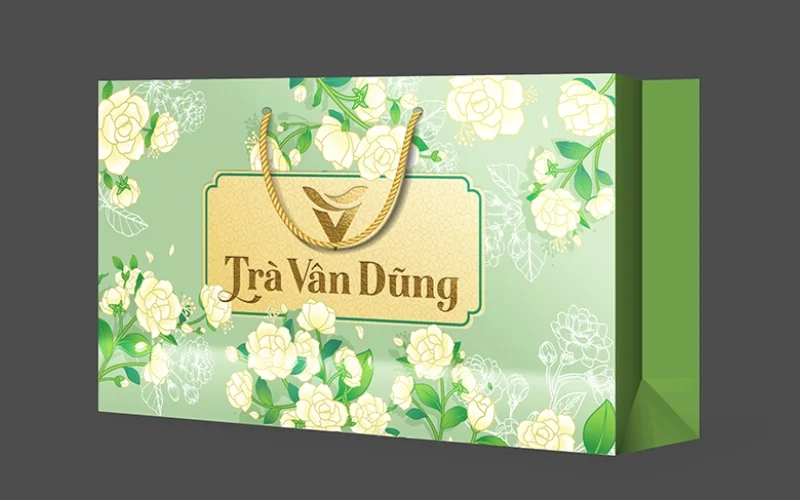 Mẫu in túi đựng hộp trà cao cấp Ivory, Couche, Duplex Mẫu in túi đựng hộp trà cao cấp Ivory, Couche, Duplex