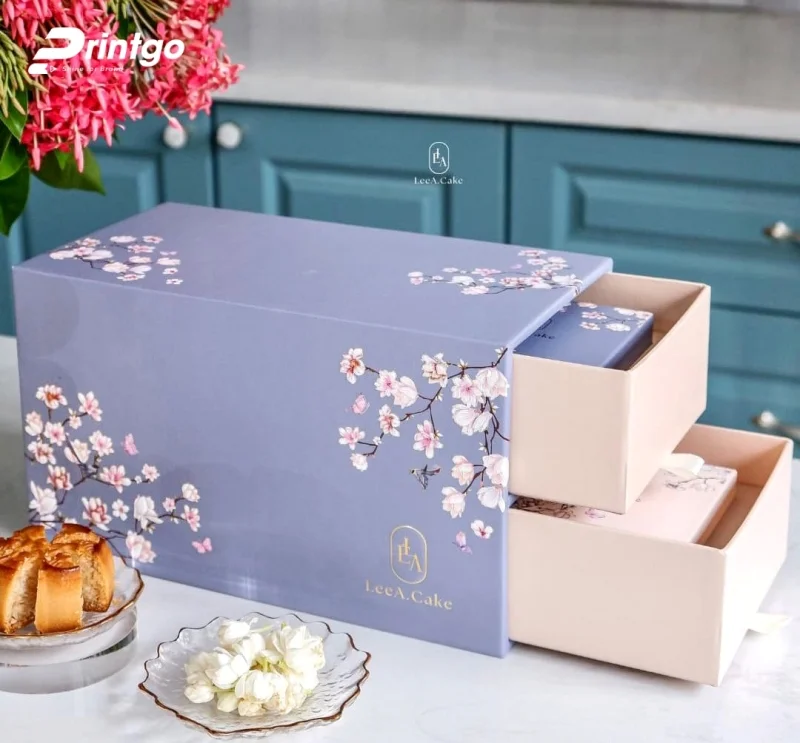 Hộp bao diêm thương hiệu bánh kẹo handmade