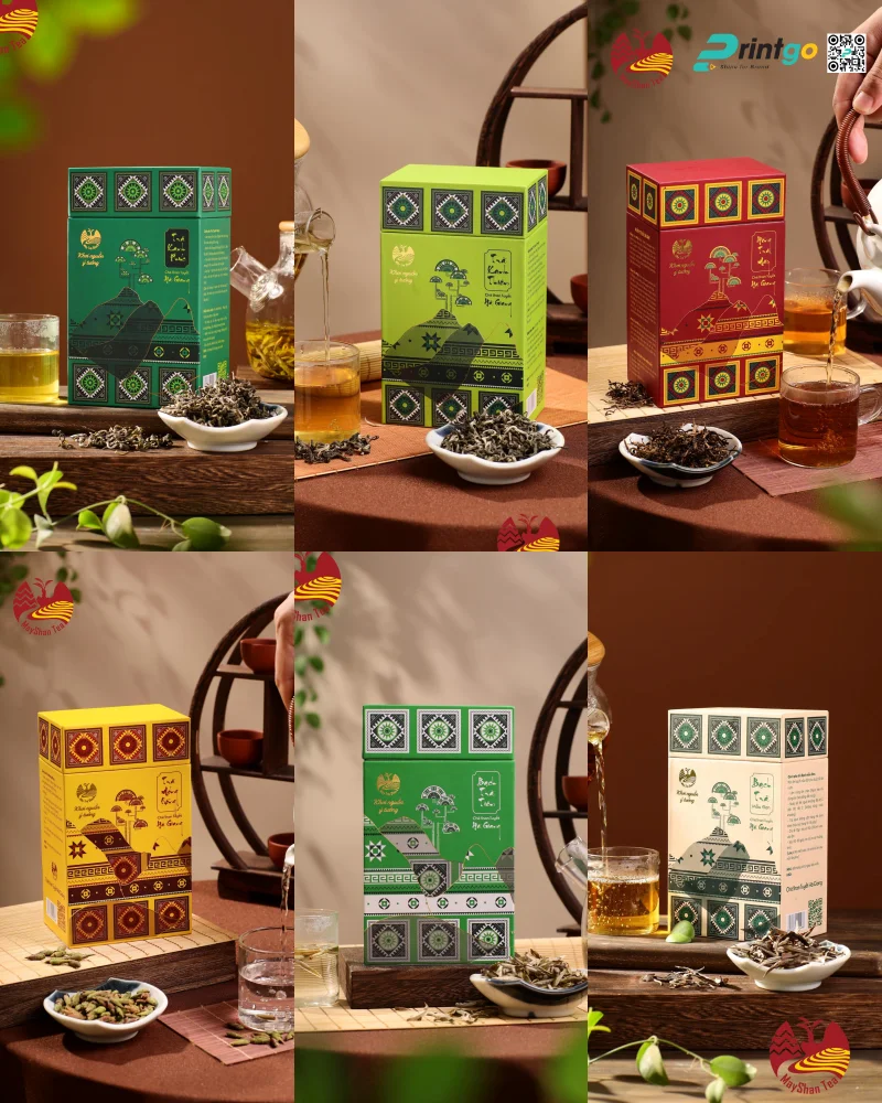 BST hộp giấy đựng trà Shan Tuyết cao cấp