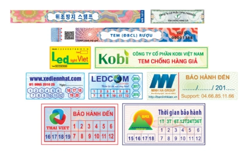 Tổng hợp 1000 mẫu in tem chống giả sản phẩm đẹp