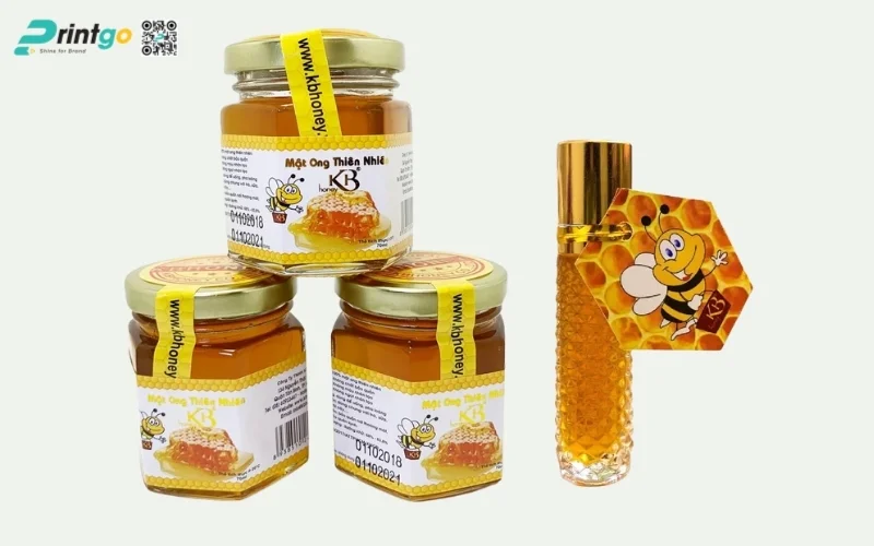 Mẫu in tem niêm phong nông sản nổng bật