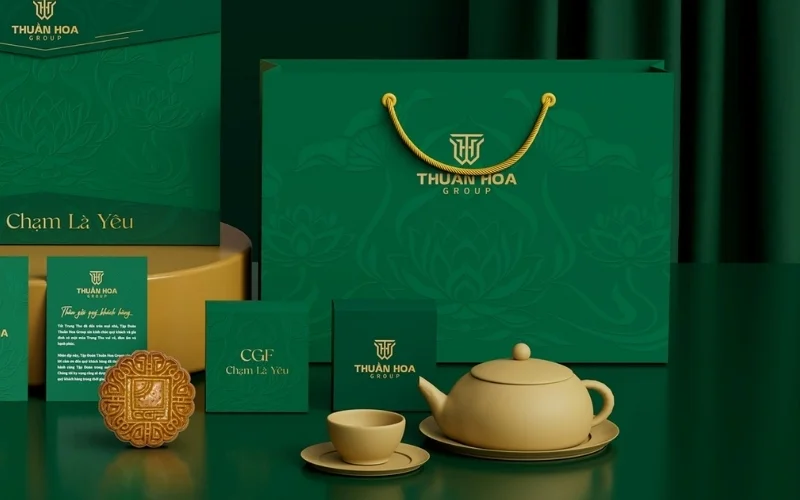 Túi đựng bánh trung thu bằng giấy ivory