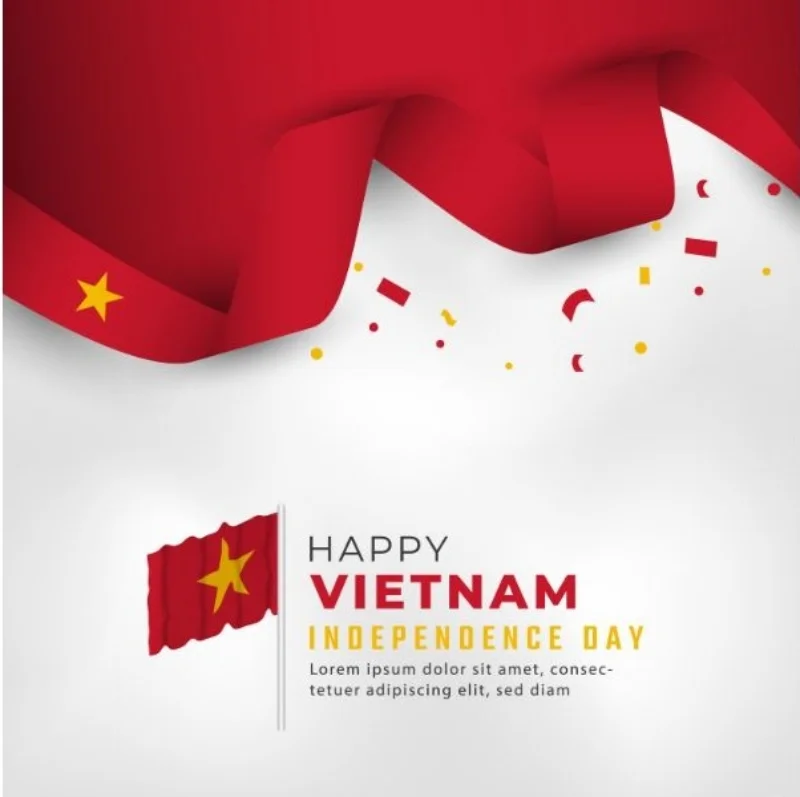 Mẫu thiệp chúc mừng 2/9 kèm lời chúc tiếng Anh sâu sắc 
