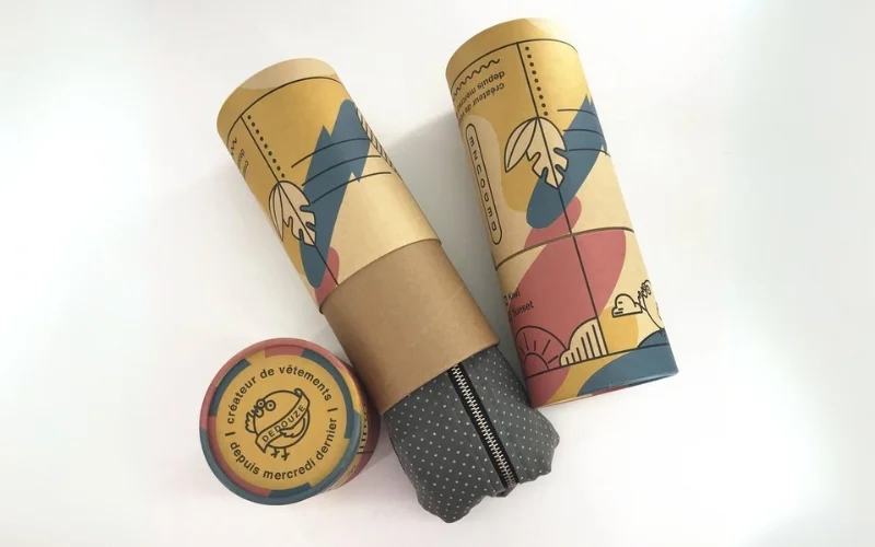 Thiết kế bao bì cà phê hình trụ tròn