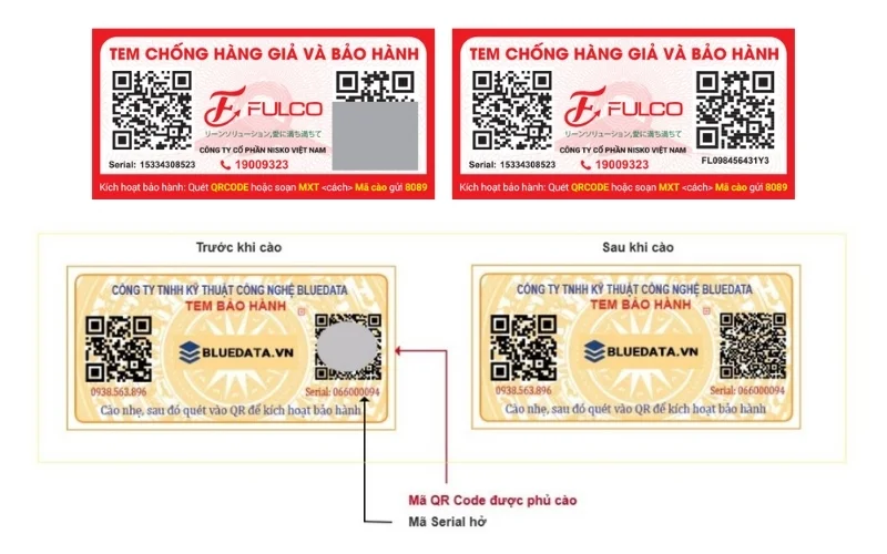 Tem bảo hành điện tử tích hợp SMS