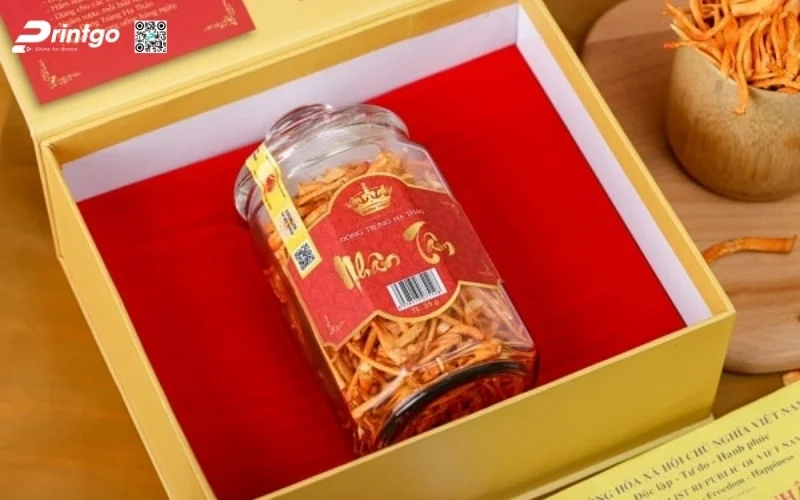 Mẫu in tem niêm phong nông sản nổng bật