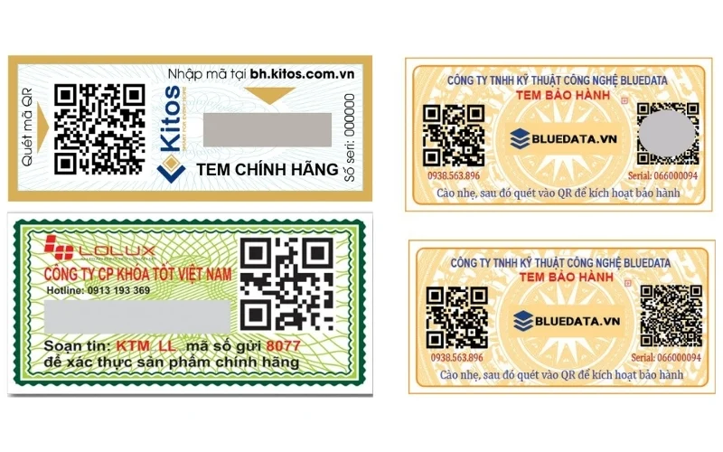 Tem bảo hành điện tử tích hợp mã QR code