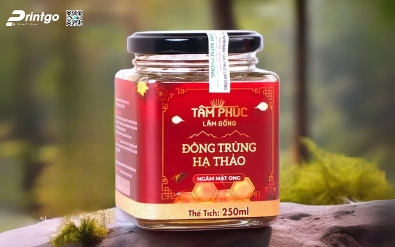 Mẫu in tem niêm phong nông sản nổng bật