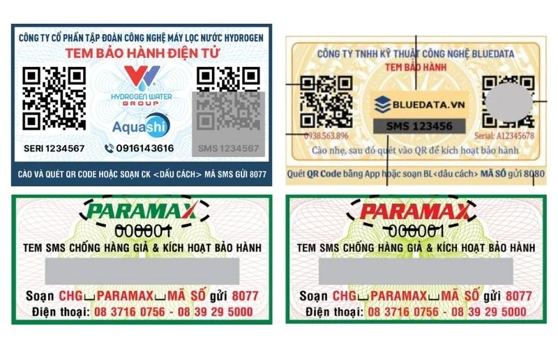 Tem bảo hành điện tử tích hợp SMS