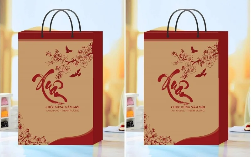 Túi giấy đựng bánh trung thu Kraft