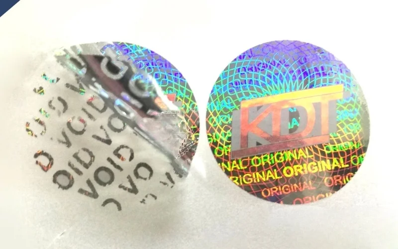 Mẫu tem chống giả 7 màu Hologram niêm phong Mẫu tem chống giả 7 màu Hologram niêm phong