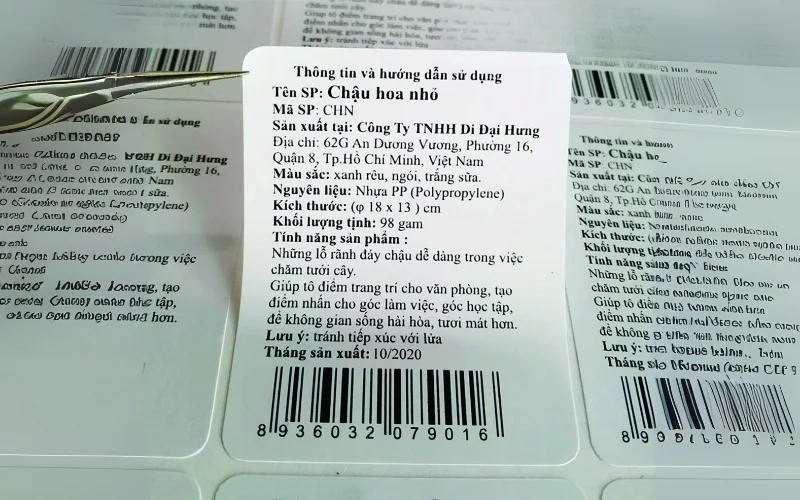 Tem nhãn phụ hàng hóa nhập khẩu một số ngành hàng khác Tem nhãn phụ hàng hóa nhập khẩu một số ngành hàng khác