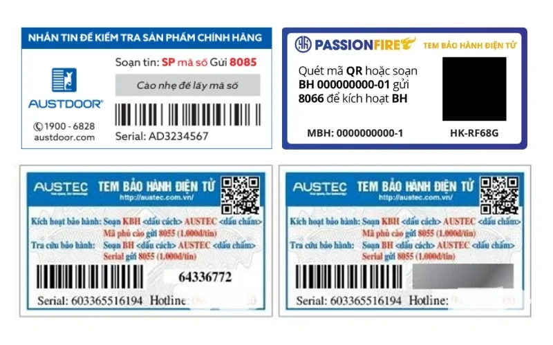 Tem bảo hành điện tử mã vạch 
