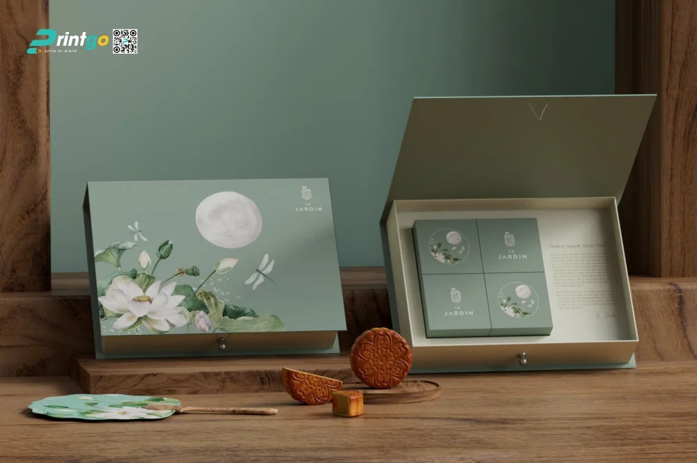 Thiết kế hộp bánh trung thu Le Jardin: bản hòa tấu của sự thanh lịch và nét Á Đông đương đại
