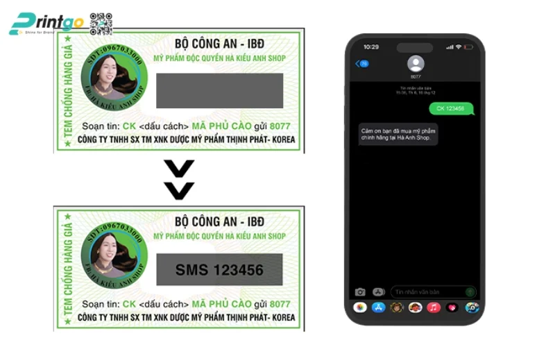 Tính ứng dụng tem chống hàng giả SMS trong kinh doanh