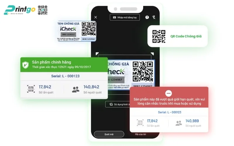 Vai trò của tem chống giả QR Code trong kinh doanh 
