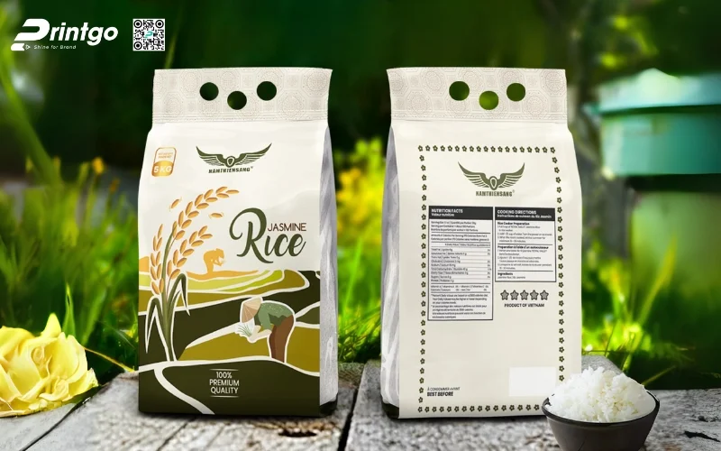 Bao bì gạo xuất khẩu dạng bao PA/PE