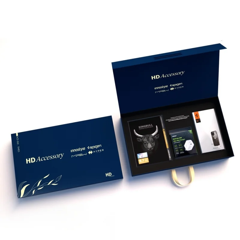 Hộp nam châm cạnh (magnetic box): sang trọng, chắc chắn,