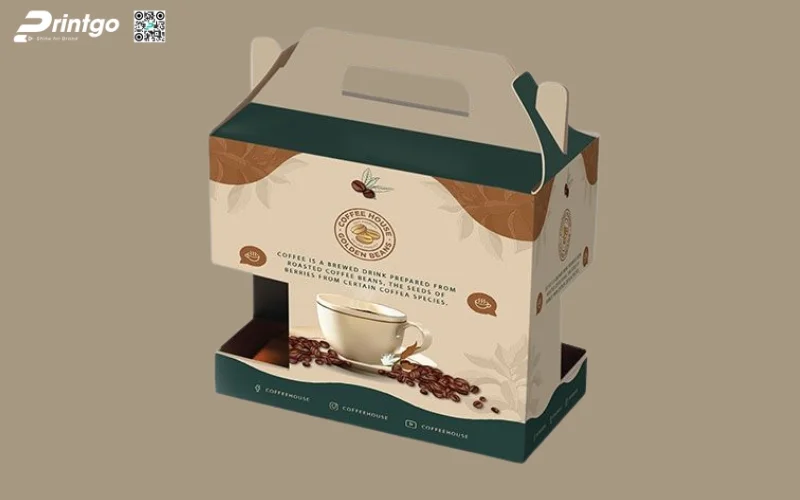 Mẫu bao bì xuất khẩu cà phê dạng hộp carton sóng
