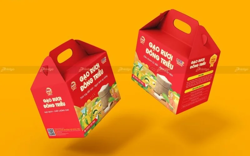 Bao bì đựng nông sản dạng hộp giấy carton sóng