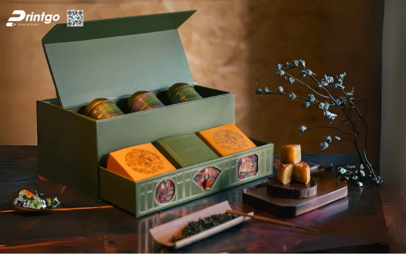 Mẫu bao bì trà xanh xuất khẩu dạng hộp cứng cao cấp Mẫu bao bì trà xanh xuất khẩu dạng hộp cứng cao cấp