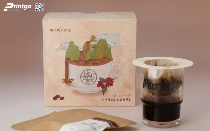 Mẫu bao bì cà phê xuất khẩu dạng hộp mềm