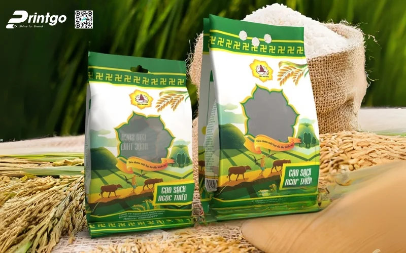 Bao bì gạo xuất khẩu dạng bao PA/PE