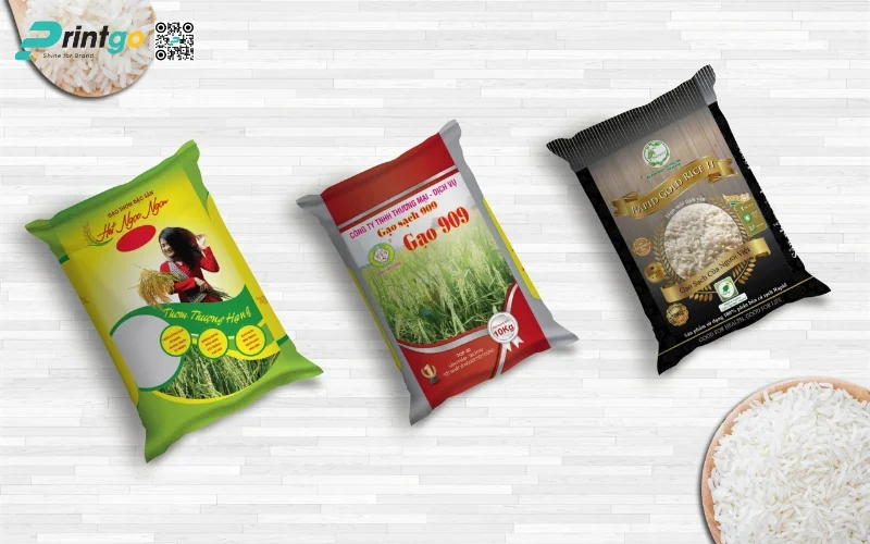 Bao bì gạo xuất khẩu dạng bao OPP ghép màng