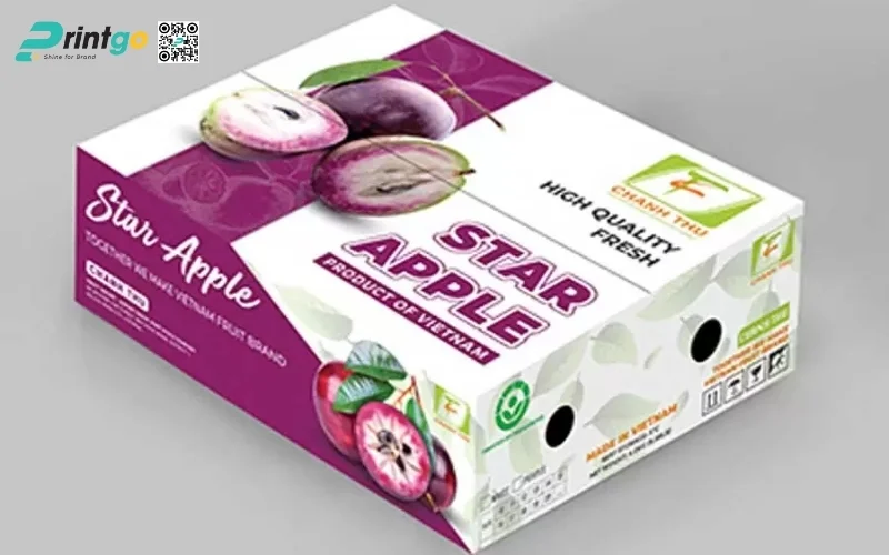 Mẫu thùng carton đóng hàng xuất khẩu hoa quả Mẫu thùng carton đóng hàng xuất khẩu hoa quả