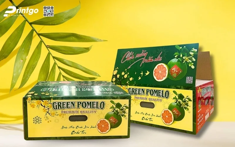 Mẫu thùng carton đóng hàng xuất khẩu hoa quả Mẫu thùng carton đóng hàng xuất khẩu hoa quả